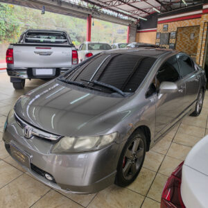 HONDA CIVIC LXS 1.8 FLEX AT 2008 — CINZA